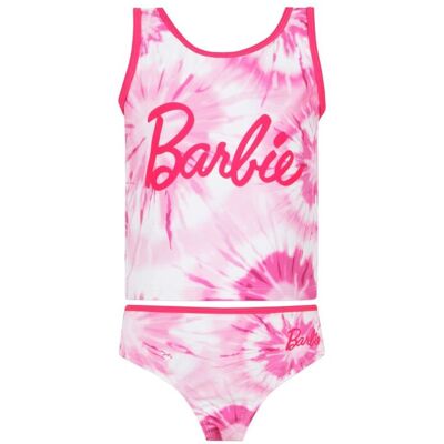 Barbie Girl's Tie Dye Tankini in Pink Size: 5-6 Years Pink 5-6 Years Barbie Girl's Tie Dye Tankini in Pink Size: 5-6 Years Pink 5-6 Years