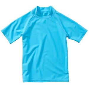 H2O Boy's Plain Short Sleeve Swim Rash Top in Turquoise Size: 11-12 Years Turquoise 11-12 Years H2O Boy's Plain Short Sleeve Swim Rash Top in Turquoise Size: 11-12 Years Turquoise 11-12 Years