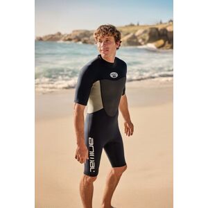 Animal Men's 'Slater' Stretchy Lightweight Short Sleeve Back Zip Shorty Wetsuit in Black Size: XL/2XL Black XL/2XL Animal Men's 'Slater' Stretchy Lightweight Short Sleeve Back Zip Shorty Wetsuit in Black Size: XL/2XL Black XL/2XL