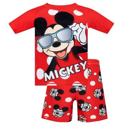 Disney Boy's Mickey Mouse Swimming Costume in Red Size: 2-3 Years Red 2-3 Years Disney Boy's Mickey Mouse Swimming Costume in Red Size: 2-3 Years Red 2-3 Years