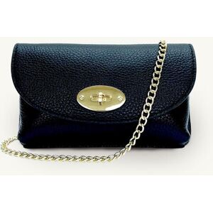 Apatchy London Black Leather Crossbody Phone Bag