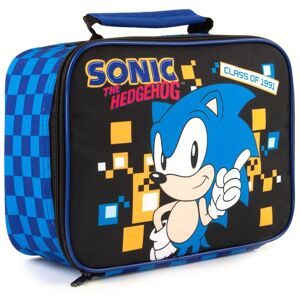 Sonic the Hedgehog Men's Zip Lunch Bag (Kids Black) in Black Black One Size Sonic the Hedgehog Men's Zip Lunch Bag (Kids Black) in Black Black One Size