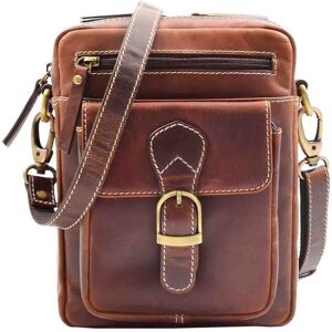 House of Leather Men's Mens Real Leather Cross Body Bag Travel Organiser Style Trenton Brown Size: Small Brown Small House of Leather Men's Mens Real Leather Cross Body Bag Travel Organiser Style Trenton Brown Size: Small Brown Small