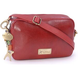 Catwalk Collection Handbags Women's Polly Leather Camera Cross Body Bag in Red Size: Small Red Small Catwalk Collection Handbags Women's Polly Leather Camera Cross Body Bag in Red Size: Small Red Small