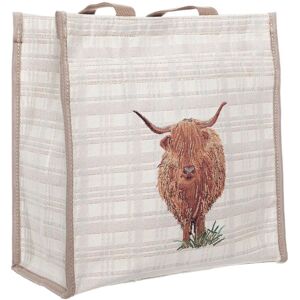 Signare Women's Canvas Tote Shopping Bag - Highland Cow in Beige Beige Signare Women's Canvas Tote Shopping Bag - Highland Cow in Beige Beige