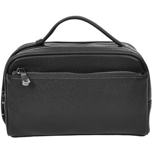 House of Leather Men's Real Leather Toiletries Wash Bag Travel Wrist Pouch Alexander Black Size: Small Black Small House of Leather Men's Real Leather Toiletries Wash Bag Travel Wrist Pouch Alexander Black Size: Small Black Small