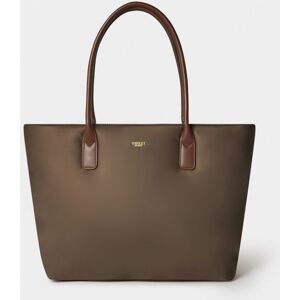 OSPREY LONDON Women's The Voyage Nylon Tote Bag in Chocolate Chocolate One Size OSPREY LONDON Women's The Voyage Nylon Tote Bag in Chocolate Chocolate One Size