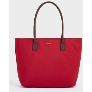 OSPREY LONDON Women's The Voyage Nylon Tote Bag in Red Red One Size OSPREY LONDON Women's The Voyage Nylon Tote Bag in Red Red One Size