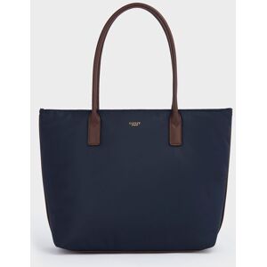 OSPREY LONDON Women's The Voyage Nylon Tote Bag in Navy Navy One Size OSPREY LONDON Women's The Voyage Nylon Tote Bag in Navy Navy One Size