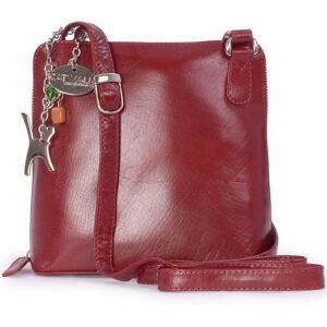 Catwalk Collection Handbags Women's Eleanor Leather Cross Body Bag in Red Size: Medium Red Medium Catwalk Collection Handbags Women's Eleanor Leather Cross Body Bag in Red Size: Medium Red Medium