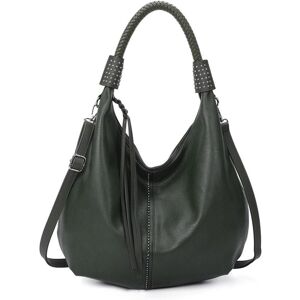 Fontanella Fashion Women's Periya PU Leather Hobo Shoulder Bag in Dark Olive Dark Olive One Size Fontanella Fashion Women's Periya PU Leather Hobo Shoulder Bag in Dark Olive Dark Olive One Size