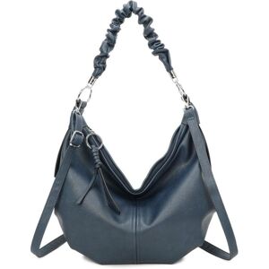 Fontanella Fashion Women's Quinn PU Leather Hobo Shoulder Bag in Navy Navy One Size Fontanella Fashion Women's Quinn PU Leather Hobo Shoulder Bag in Navy Navy One Size