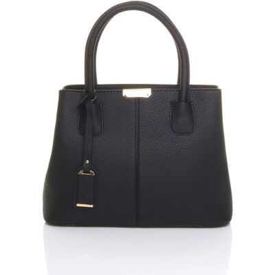 AJVANI Women's Casual Everyday Detachable Strap Crossbody Shoulder Tote Bag in Black Black AJVANI Women's Casual Everyday Detachable Strap Crossbody Shoulder Tote Bag in Black Black