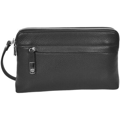House of Leather Men's Mens Real Leather Wrist Bag Clutch Organiser Travel Pouch Stirling Black Size: Small Black Small House of Leather Men's Mens Real Leather Wrist Bag Clutch Organiser Travel Pouch Stirling Black Size: Small Black Small