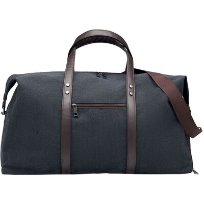 MidOcean Men's Zurich Washed Canvas Weekend Bag in Black Black One Size MidOcean Men's Zurich Washed Canvas Weekend Bag in Black Black One Size