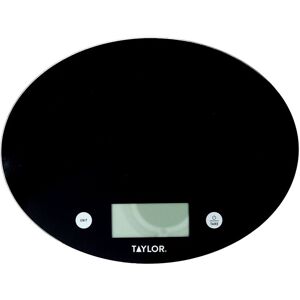 Taylor Slimline Digital Dual Kitchen Scale, 5kg / 5000ml, Black Glass Black Taylor Slimline Digital Dual Kitchen Scale, 5kg / 5000ml, Black Glass Black