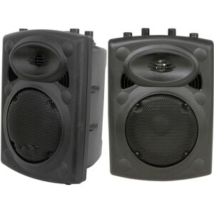 Loops Pair of 500W 15" Passive Moulded Speaker Compact 8 Ohm Disco Party Speakon DJ