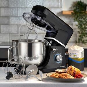Cooks Professional Stand Mixer 1200W with 6 Speeds, Pulse Function, 7L Mixing Bowl in Black Black Cooks Professional Stand Mixer 1200W with 6 Speeds, Pulse Function, 7L Mixing Bowl in Black Black
