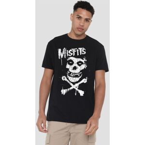 Misfits - Skull & Crossbones T-Shirt, Black Size: 4XL Black 4XL Misfits - Skull & Crossbones T-Shirt, Black Size: 4XL Black 4XL