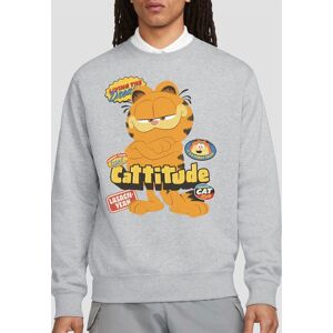 Paramount Home Entertainment Garfield Movie Cattitude Unisex Crew Sweatshirt, Athletic Heather in Light Grey Size: Medium Light Grey M Paramount Home Entertainment Garfield Movie Cattitude Unisex Crew Sweatshirt, Athletic Heather in Light Grey Size: Medium Light Grey M