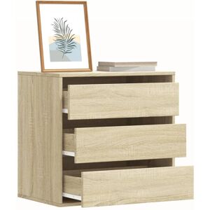 Berkfield Home Corner Chest of Drawers Sonoma Oak 60x41x58 cm Engineered Wood in Brown Size: 60 x 41 x 58 cm Brown 60 x 41 x 58 cm Berkfield Home Corner Chest of Drawers Sonoma Oak 60x41x58 cm Engineered Wood in Brown Size: 60 x 41 x 58 cm Brown 60 x 41 x 58 cm