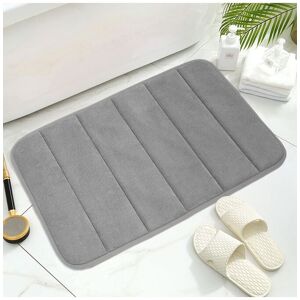 Living and Home Soft Absorbent Bath Mat Rug in Grey Size: 50 x 80 cm Grey 50 x 80 cm Living and Home Soft Absorbent Bath Mat Rug in Grey Size: 50 x 80 cm Grey 50 x 80 cm