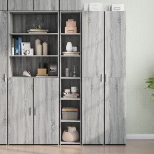 Berkfield Home Highboard Grey Sonoma 30x41x185 cm Engineered Wood Size: 30 x 41 x 185 cm Grey 30 x 41 x 185 cm Berkfield Home Highboard Grey Sonoma 30x41x185 cm Engineered Wood Size: 30 x 41 x 185 cm Grey 30 x 41 x 185 cm