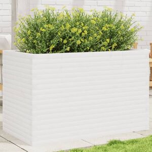 Berkfield Home Garden Planter White 110x60x68.5 cm Solid Wood Pine White 110x60x68.5 cm Berkfield Home Garden Planter White 110x60x68.5 cm Solid Wood Pine White 110x60x68.5 cm