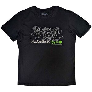The Beatles On Apple T-Shirt in Black Size: Medium Black M The Beatles On Apple T-Shirt in Black Size: Medium Black M
