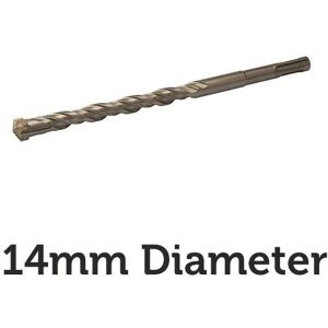 Loops 14mm x 210mm SDS Plus Crosshead Masonry Drill Bit Tungsten 4 Point Cutting Head Multicolor Loops 14mm x 210mm SDS Plus Crosshead Masonry Drill Bit Tungsten 4 Point Cutting Head Multicolor