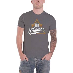 Foo Fighters Triangle Band Logo T-Shirt in Grey Size: 2XL Grey 2XL Foo Fighters Triangle Band Logo T-Shirt in Grey Size: 2XL Grey 2XL