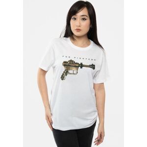 Foo Fighters Ray Gun T-Shirt in White Size: Large White L Foo Fighters Ray Gun T-Shirt in White Size: Large White L