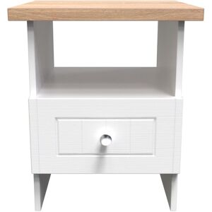Ready Assembled 2 U Norton Bottom Drawer Lamp Table (Ready Assembled) in White Size: Small White Small Ready Assembled 2 U Norton Bottom Drawer Lamp Table (Ready Assembled) in White Size: Small White Small