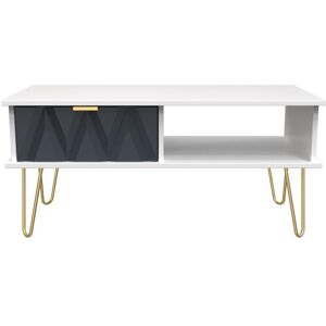 Ready Assembled 2 U Dallas 1 Drawer Coffee Table (Ready Assembled) in Dark Blue Dark Blue Ready Assembled 2 U Dallas 1 Drawer Coffee Table (Ready Assembled) in Dark Blue Dark Blue