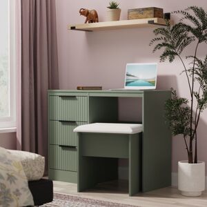 Ready Assembled 2 U Denver 3 Drawer Vanity (Ready Assembled) in Pale Green Pale Green Ready Assembled 2 U Denver 3 Drawer Vanity (Ready Assembled) in Pale Green Pale Green