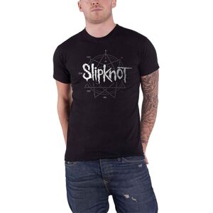 Slipknot 9 Point Star Diamante T-Shirt in Black Size: Medium Black M Slipknot 9 Point Star Diamante T-Shirt in Black Size: Medium Black M