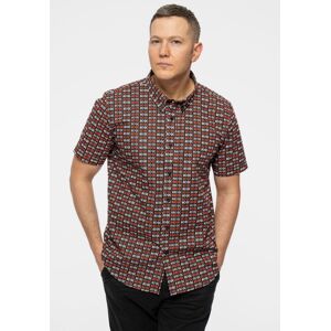 AC/DC Classic Band Logo Repeat Casual Shirt - Casual Shirt AC/DC Classic Band Logo Repeat Casual Shirt - Casual Shirt