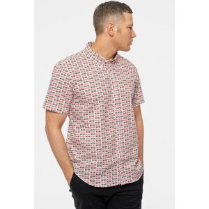 AC/DC Classic Band Logo Repeat Casual Shirt in White Size: Medium White M AC/DC Classic Band Logo Repeat Casual Shirt in White Size: Medium White M