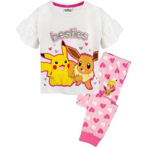 Pokemon Short Sleeve Long Leg Pyjama Set in White Size: 6-7 Years White 6-7 Years Pokemon Short Sleeve Long Leg Pyjama Set in White Size: 6-7 Years White 6-7 Years