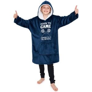 CityComfort Women's Oversized Hooded Blanket in Navy Navy One Size CityComfort Women's Oversized Hooded Blanket in Navy Navy One Size