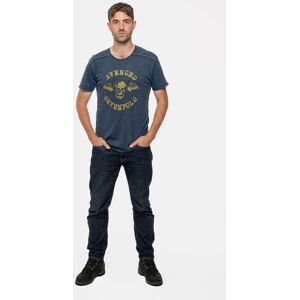 Avenged Sevenfold Band Logo Snow Wash T-Shirt in Navy Size: XL Navy XL Avenged Sevenfold Band Logo Snow Wash T-Shirt in Navy Size: XL Navy XL