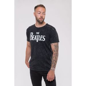 The Beatles Drop T Snow Wash T-Shirt in Black Size: Medium Black M The Beatles Drop T Snow Wash T-Shirt in Black Size: Medium Black M