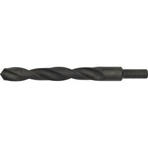 Loops 19.5 x 205mm HSS Roll Forged Blacksmith Drill Bit - Reduced Shank - 140mm Flute in Black Black Loops 19.5 x 205mm HSS Roll Forged Blacksmith Drill Bit - Reduced Shank - 140mm Flute in Black Black