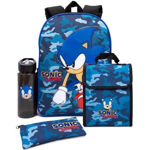Sonic the Hedgehog Men's 4 Piece Backpack Set (Kids Camouflage) in Green Green One Size Sonic the Hedgehog Men's 4 Piece Backpack Set (Kids Camouflage) in Green Green One Size