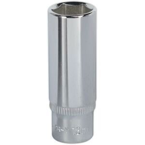 Loops 13mm Forged Steel DEEP Drive Socket - 1/4" Square Drive Polished Chrome Vanadium in Metallics Metallics Loops 13mm Forged Steel DEEP Drive Socket - 1/4" Square Drive Polished Chrome Vanadium in Metallics Metallics