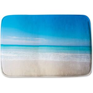 Benjamin Tate Design Nature landscape view of beautiful tropical beach & sea in sunny day Designer Bathmat in Green Green Benjamin Tate Design Nature landscape view of beautiful tropical beach & sea in sunny day Designer Bathmat in Green Green