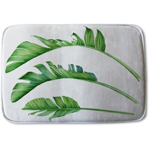 Benjamin Tate Design Triple Botanical Designer Bathmat in Blue Blue Benjamin Tate Design Triple Botanical Designer Bathmat in Blue Blue