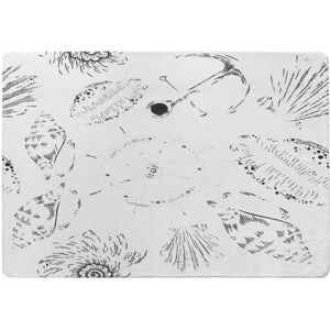 Benjamin Tate Design Drawn Nautical Elements Designer Rug in Natural Size: Large Natural Large Benjamin Tate Design Drawn Nautical Elements Designer Rug in Natural Size: Large Natural Large