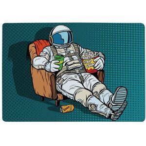 Benjamin Tate Design Loneliness In Space. Pop Art Retro Designer Rug in Natural Size: Large Natural Large Benjamin Tate Design Loneliness In Space. Pop Art Retro Designer Rug in Natural Size: Large Natural Large