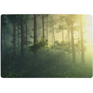 Benjamin Tate Design Sun, Trees In A Haze Of Light, Glowing Fog Among The Trees Designer Rug in Natural Size: Large Natural Large Benjamin Tate Design Sun, Trees In A Haze Of Light, Glowing Fog Among The Trees Designer Rug in Natural Size: Large Natural Large